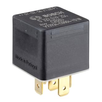Bosch Mini Relay 24V 30A Normally Open 5 Pin Resistor Protected