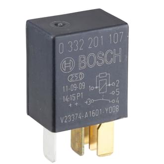 Bosch Micro Relay 12V 30/10A Change Over 5 Pin Resistor Protected