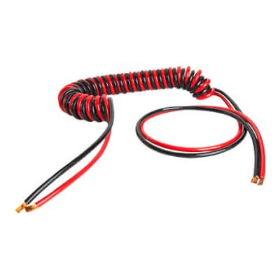 Suzi Coil 2 Core Bare Cable 200A Max Unbonded Polyurethane 4.6m Working Length Long Tail