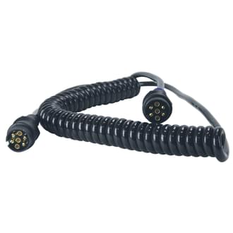 Suzi Coil 2 x 7 Pin Large Round DIN Ends 4.6m Working Length Long Tail