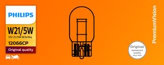 Philips Wedge Globe Light 12V 21/5W W3x16D W21/5W Standard (Pack of 10)