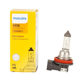 Philips Halogen Globe H16 12V 19W Standard Headlight (Single)