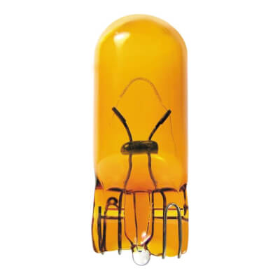 Philips Wedge Globe 12V 5W Amber W2.1x9.5D WY5W (Pack of 10)