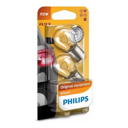 Philips Bayonet Globe 12V 21W BA15S (Twin Pack)