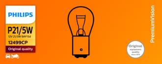 Philips Bayonet Globe 12V 21/5W BAY15D Standard (Pack of 10)