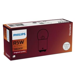 Philips Bayonet Globe 24V 5W BA15D Standard (Pack of 10)