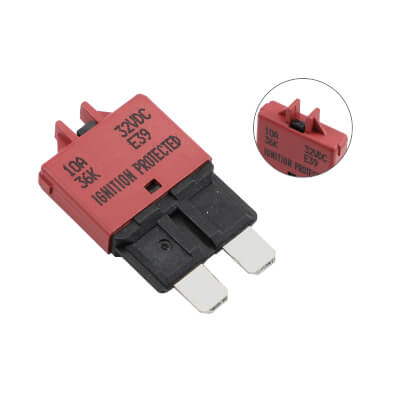 Circuit Breaker Blade (ATC) 28VDC 10A Manual Reset Type III Red