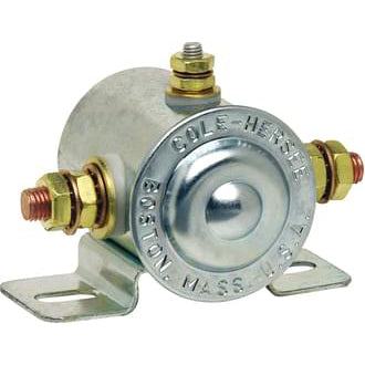 Intermittent Duty Solenoid 12V 100A N/O3 Terminal Metal Side Mount