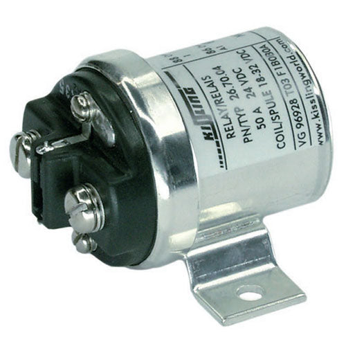 Solenoid Kissling 24V 50A Side mount With Suppression Diode