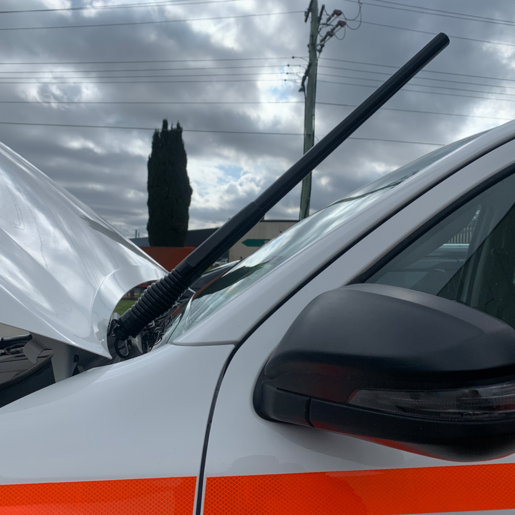 Aerpro Bonnet Mount UHF Antenna Bracket to Suit Toyota Hilux and Fortuner