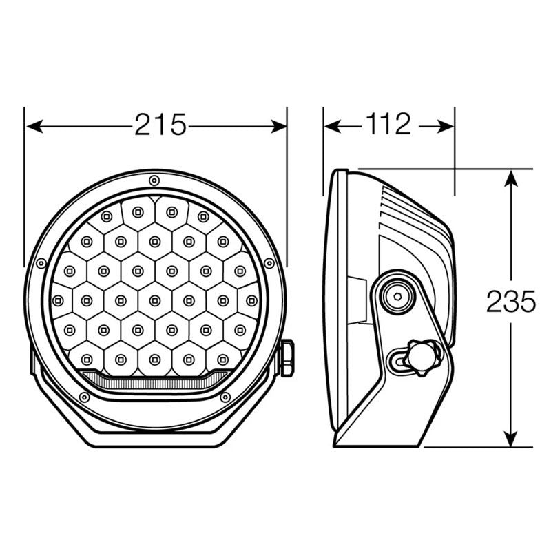 Narva ULTIMA 215 LED Spot Driving Light Single Satin MK3 71745