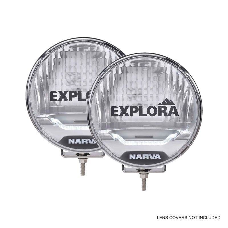 Narva 7” LED EXPLORA 175 12V DRIVING LIGHTS TWIN PACK 72150