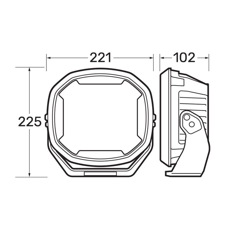Narva 9" EX2 Driving Lamp (PAIR) 72182