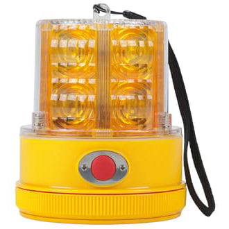 Peterson Beacon LED Strobe Amber Magnetic Light Sensing Battery Operated