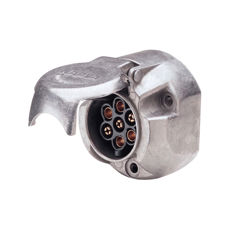 Narva 7 Pin Large Round Metal Trailer Socket [Metal 25 Pack] 82062/25