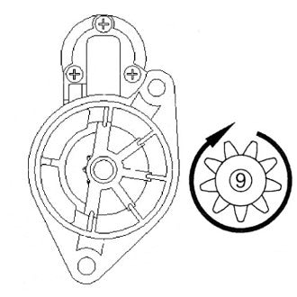 Delco Starter 12V 1.4kW 9T CW 25mm Suits Daewoo Leganza SX, Holden Astra C20SED CN22E
