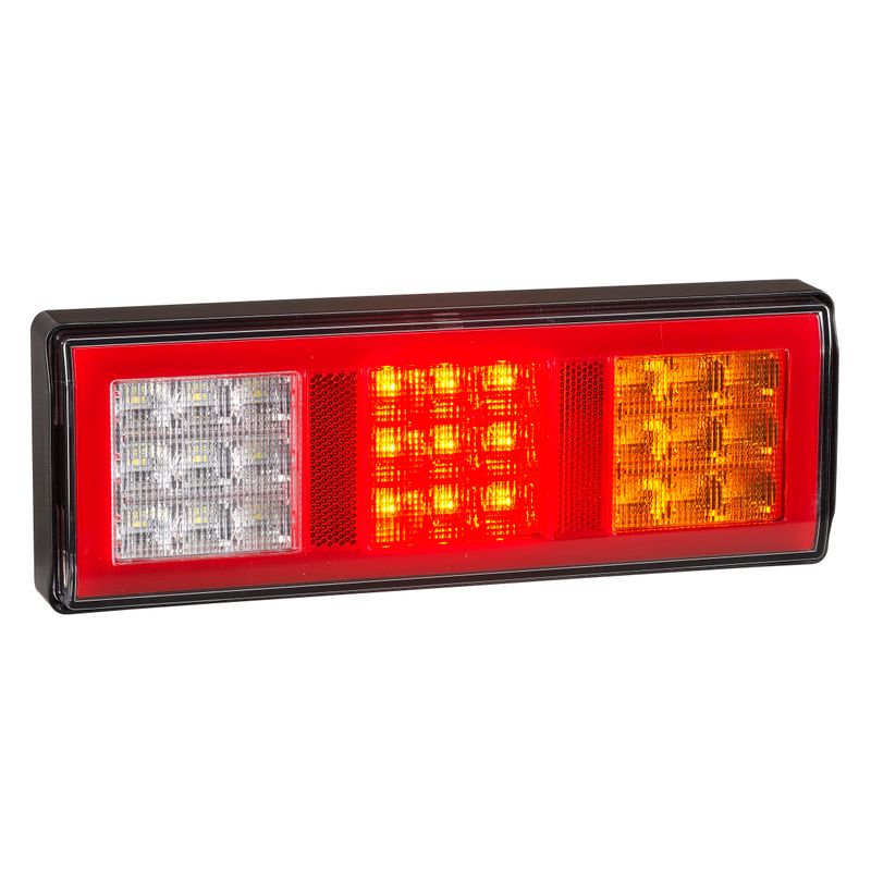 Narva 9–33V LED Rear Twin Stop/Tail, Direction Indicator, Reverse, Acrylic Lens, 0.5M Cable 98210