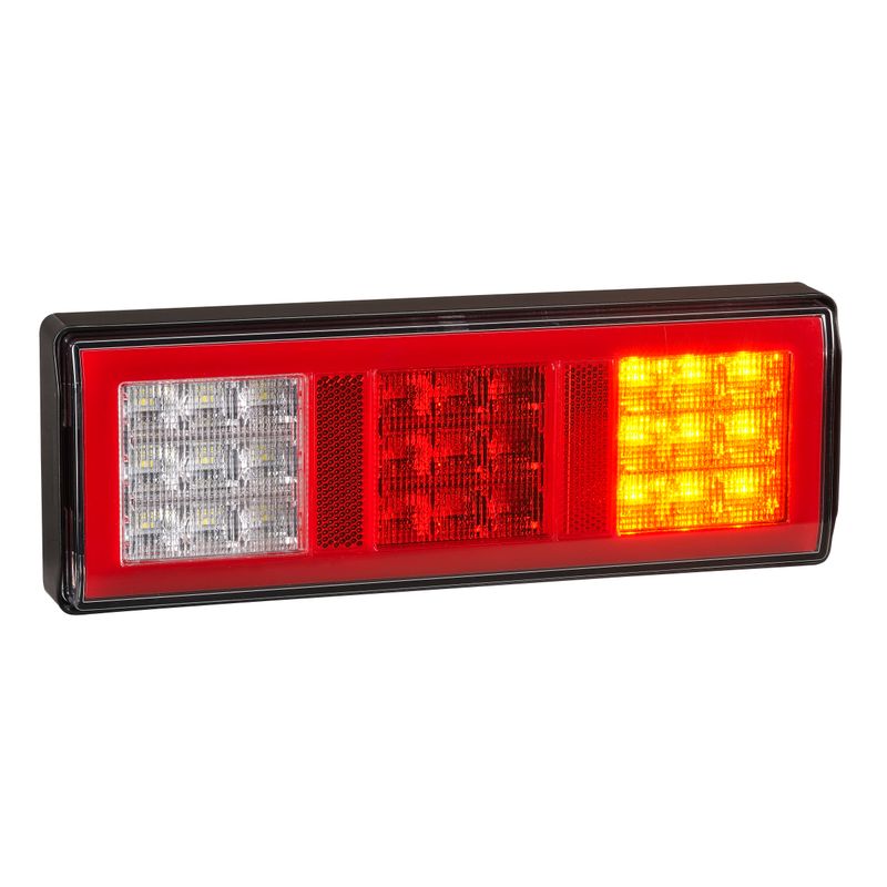 Narva 9–33V LED Rear Twin Stop/Tail, Direction Indicator, Reverse, Acrylic Lens, 0.5M Cable 98210