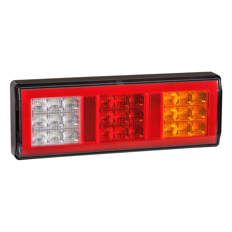 Narva 9–33V LED Rear Twin Stop/Tail, Direction Indicator, Reverse, Acrylic Lens, 0.5M Cable 98210