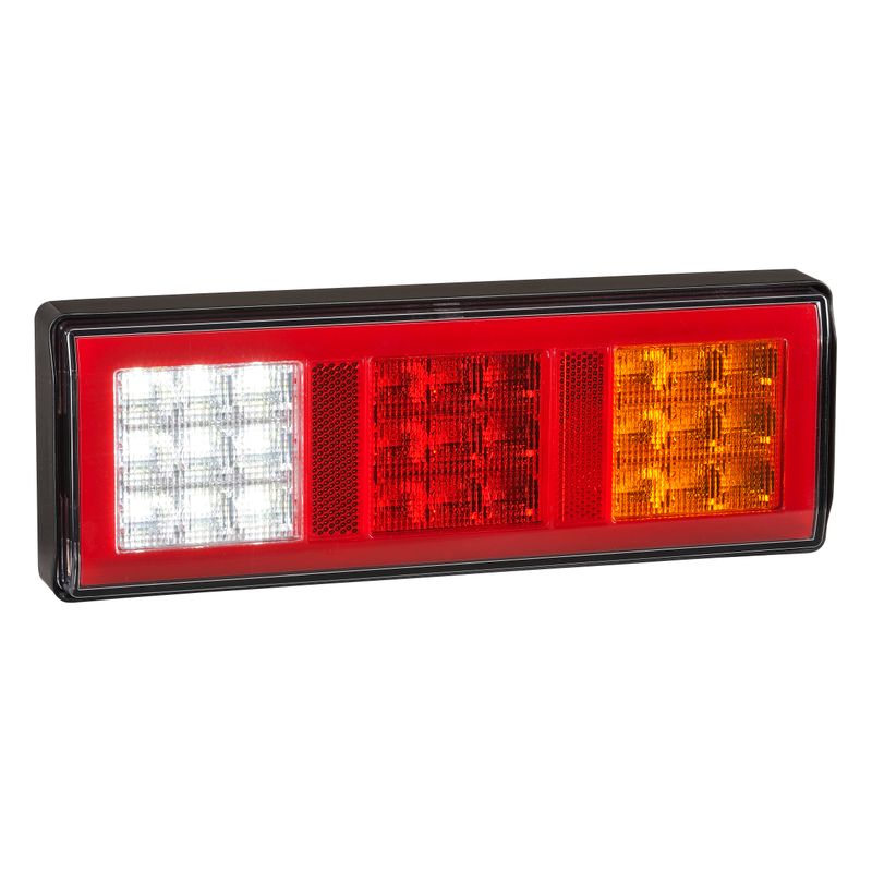 Narva 9–33V LED Rear Twin Stop/Tail, Direction Indicator, Reverse, Acrylic Lens, 0.5M Cable 98210