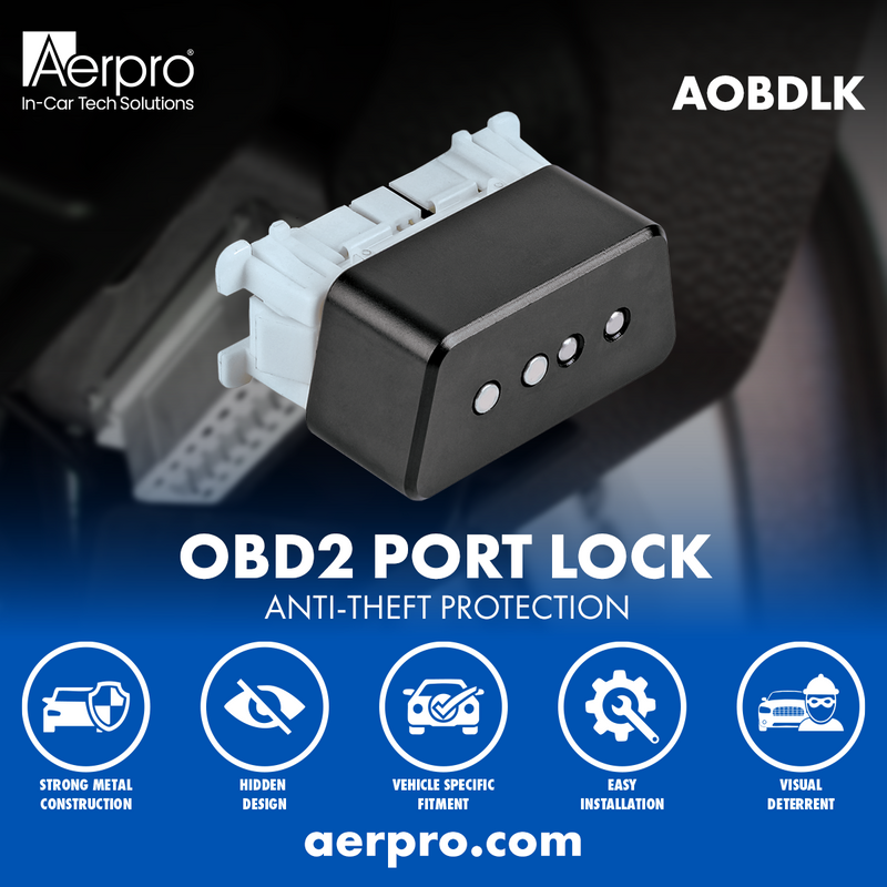 OBD2 Anti-Theft Protection Aluminium Port Lock Helps Discourage Theft Of Vehicle