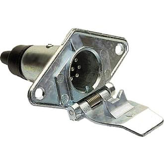 Trailer Socket 7 Pin Small Metal