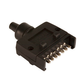 Trailer Plug 7 Pin Flat Plastic Body