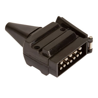 Trailer Plug 12 Pin Flat Plastic Body