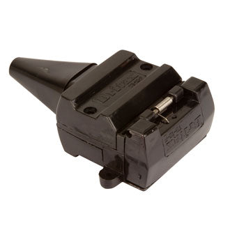 Trailer Socket 7 Pin Flat Plastic Body