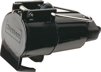 Trailer Socket 7 Pin Large Plastic with Cover