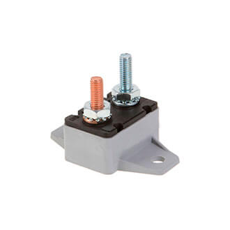 Circuit Breaker Plastic 12V 25A Auto Reset Type 90 Degree Mount