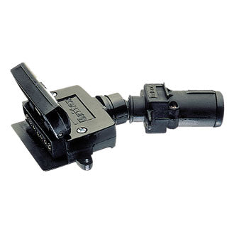 Trailer Connector Adaptor with 7 Pin Small Round Plug to 7 Pin Flat Socket