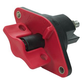 Battery Master Switch 500A Single Pole N/O Lockable Red Handle