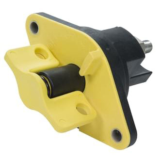 Battery Master Switch 500A Single Pole N/O Lockable Yellow Handle
