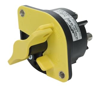 Battery Master Switch 12-32V 500A NO Contacts Double Pole with Lockable Yellow Handle
