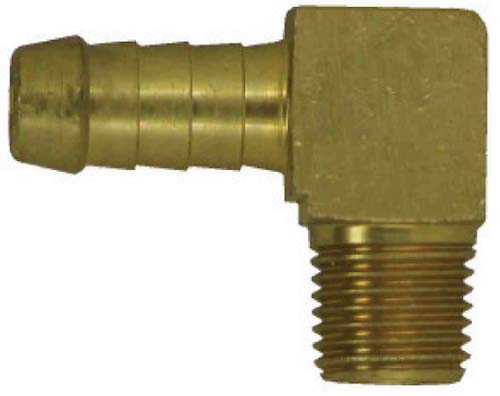 Male Elbow Hose Fitting P6 1/2in Hose x 1/4in BSP