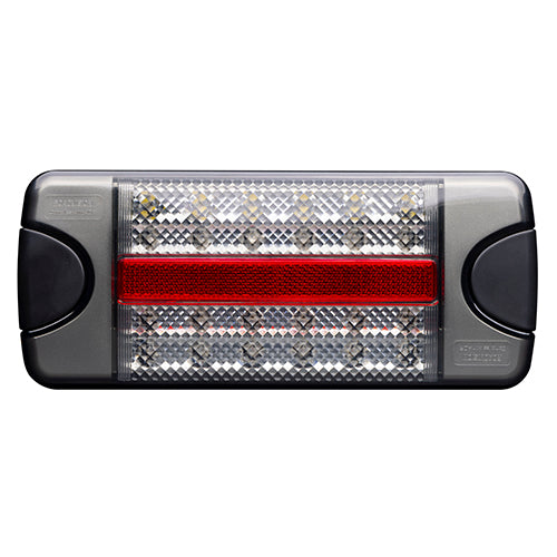 Roadvision LED Rear Combination Lamp 10-30V Stop/Tail/Ind/Rev/Ref Surface Mount 218x92mm
