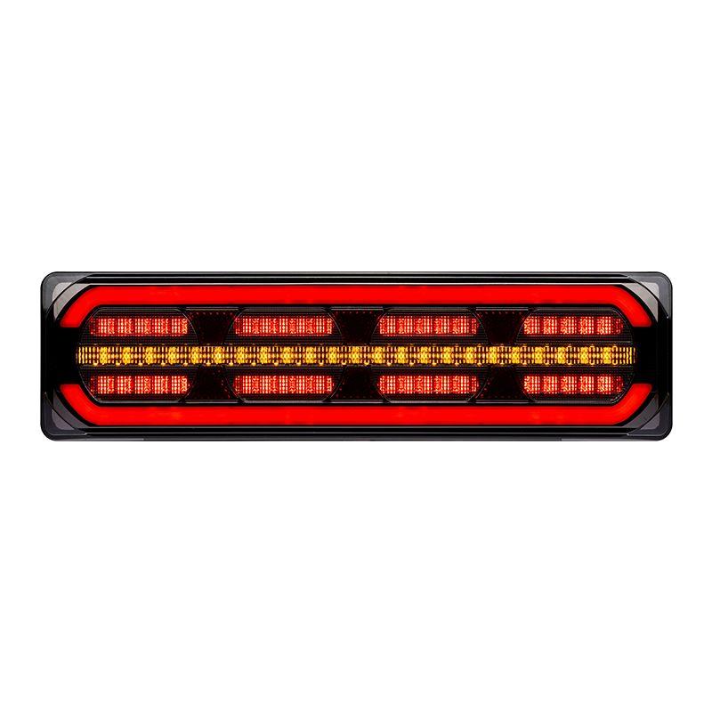 LED Rear Combination Lamp 10-30V Stop/Tail/Ind/Ref Glowtech Tail 390x105x39mm