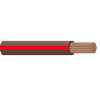 3mm Single Core Cable Brown/Red Trace 30m