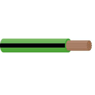 3mm Single Core Cable Green/Black Trace 30m