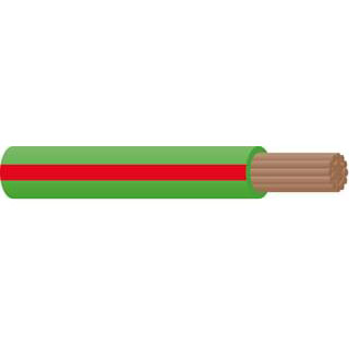 3mm Single Core Cable Green/Red Trace 30m