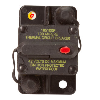 Thermal Circuit Breaker 100A 12-42V Manual Reset Type III Surface Mount IP67