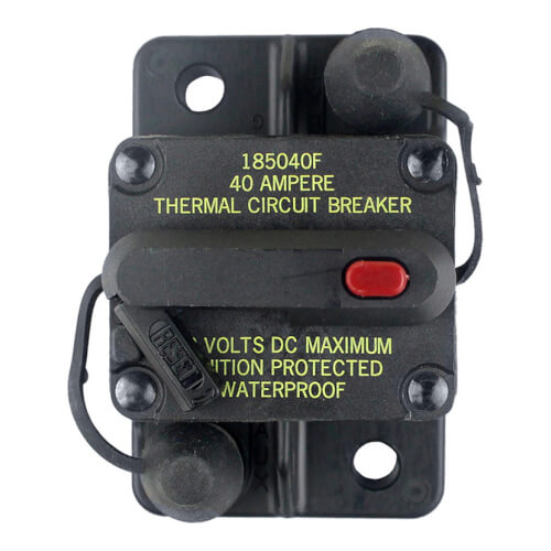 Thermal Circuit Breaker 40A 12-42V Manual Reset Type III Surface Mount IP67