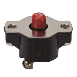 Circuit Breaker 25A 12-30VDC Panel Mount Manual Reset With Nut Inserts