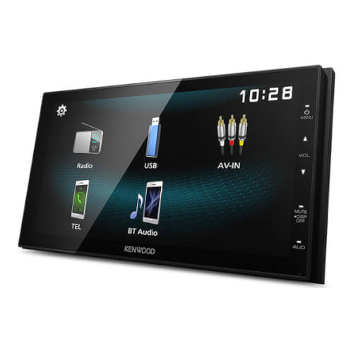 AV Receiver 6.8" AM/FM 12V BT/USB/AUX 2 Din Camera Input 3 x RCA M/Colour Illumination