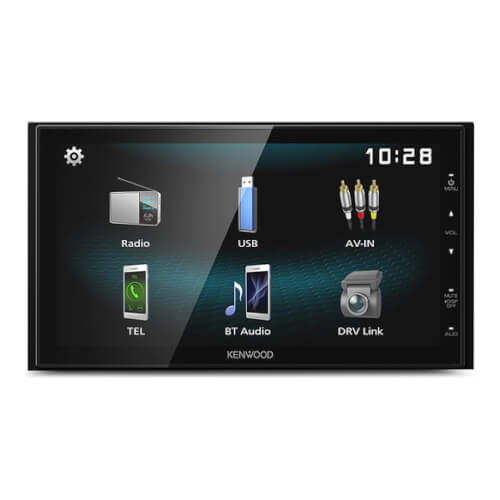 AV Receiver 6.8" AM/FM 12V BT/USB/AUX 2 Din Camera Input 3 x RCA M/Colour Illumination