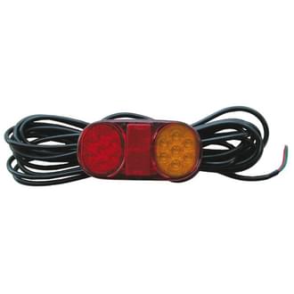 Roadvision LED Rear Combination Lamp 10-30V Stop/Tail/Ind/Ref 7.2m LH Submersible 162x80mm