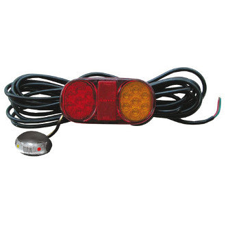 Roadvision LED Rear Combination Lamp 10-30V Stop/Tail/Ind/Ref LH 8.3m Submersible 162x80mm