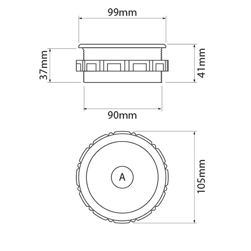Emergency Stop Recess Mount to Suit 30mm Switch