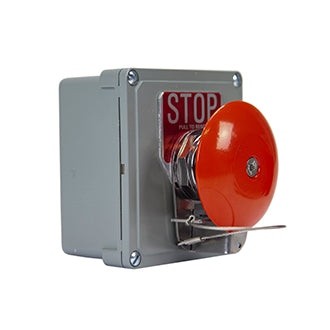 Emergency Stop Switch Push Pull NO+NC Contacts Metal Housing